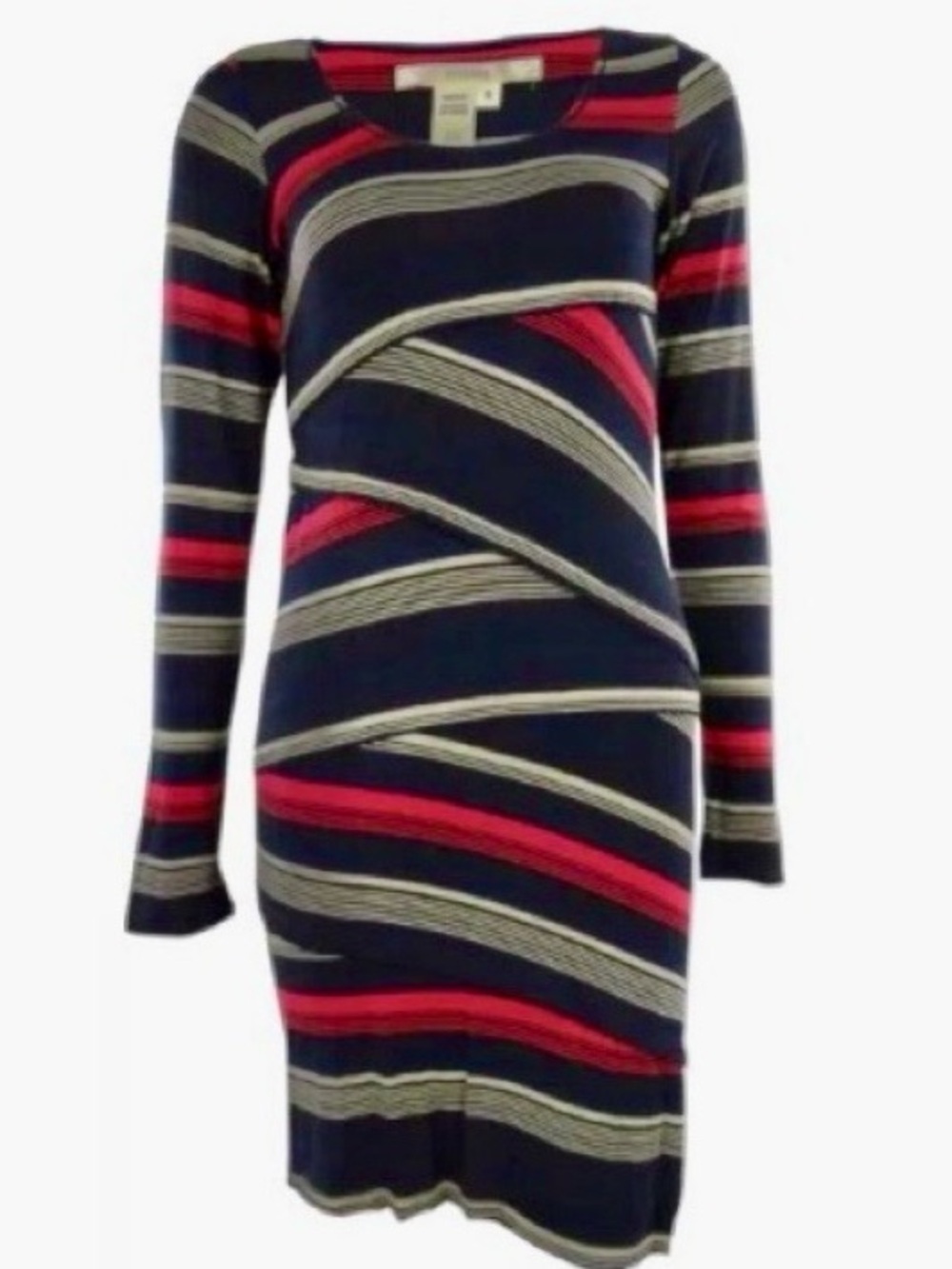 NWT $98 Multi-Striped Bandage Style Dress M